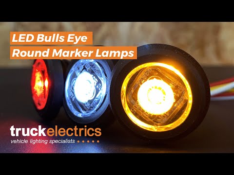 LED Bulls Eye Round Marker Lamp for Vans & Trucks
