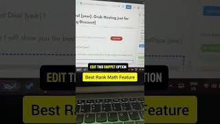 Best Rank Math SEO feature #seoblog #rankmath  #seo