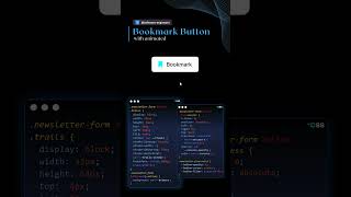 Bookmark Button Animation Code  #coding #webdeveloper #css3 #webdevelopmentskills #animationclass