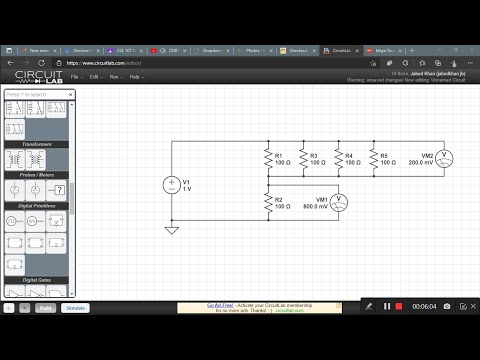 DC Series & Parallel Resistors Circuit Lab || Circuit Lab