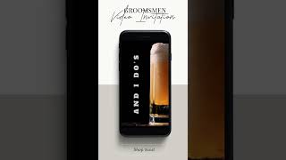 Groomsmen Proposal Video Template Make Your Ask Unforgettable #canvatemplate #weddinginvites