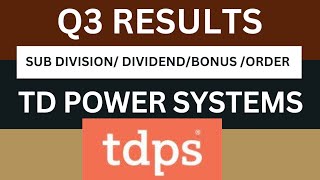 td power systems Q3 Results 2026 | td power systems Results Today | td power Share Latest News