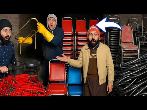 Kursi banane ka tarika in india!Banquet chair manufacturing process! Steel chair making process