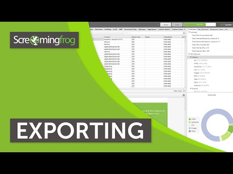 Exporting Guide - Screaming Frog SEO Spider