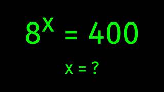 Solve for x in this nice exponential equation | Math Olympiad Mathematics