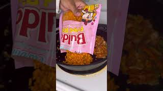 #buldak fried rice with a crispy #friedegg #quickandsimple