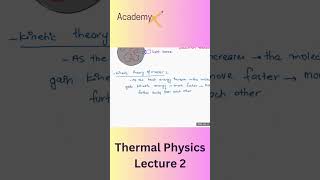 Thermal Physics Lecture 2 Shorts: Physics(IGCSE, O level, GCSE, A level)