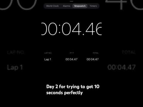 Day 2 for trying to get 10 seconds perfectly!! Today I got 9.84 seconds!! #getfaster