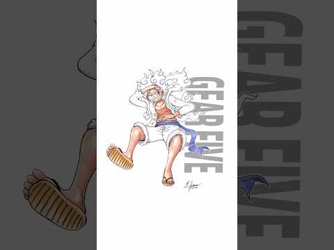 Drawing Gear 5 Luffy #Onepiece #Gear5 #luffy