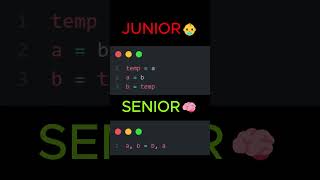 Junior vs Senior 😂 | The Ultimate Showdown! #viral #shortvideo #coding #funnytechshorts #pythonquiz