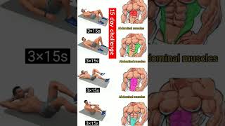 15 day challenge 📆 / Abs workout #shorts #fitness #like #absworkoutchallenge