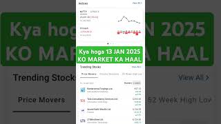 Kaisa rahega 13 jan 2025 ka market #share #stockmarketlive