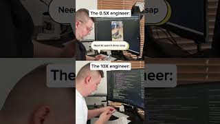 The 0.5X Engineer vs. 10X Engineer #developer #funny #programmerhumor #programming #coding