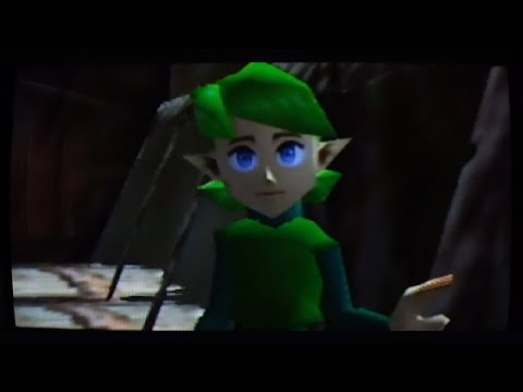 The Legend of Zelda Ocarina Of Time Saria's gift officially captured on a CRT and Nintendo 64