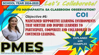 MAINTAIN SUPPORTIVE LEARNING ENVIRONMENTS THAT NURTURE AND INSPIRE LEARNERS TO PARTICIPATE