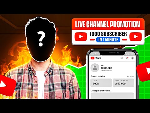 Live YouTube Channel Promotion | 1000 SUBSCRIBERS 2मिनट में #live @ManojDey @Techbaniyaji
