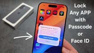 How to LOCK Any APP with Passcode or Face-ID on iPhone 17 / 17 Pro