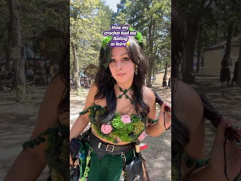 I love wearing my crochet out to the Ren Faire🥰 #renfaire #crochetclothes #renaissancefestival