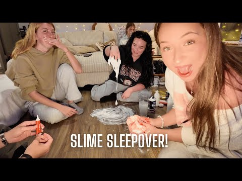 MAKE SLIME ON THE FLOOR WITH US + target vlog!
