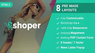 Eshoper - Responsive Multipurpose E-Commerce HTML5 Template | Themeforest Website Templates and