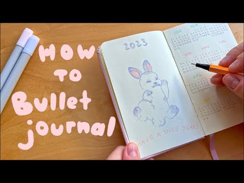 How to bullet journal - My 2023 Bullet Journal Setup ✨ Plan with Me - bujo tutorial for productivity