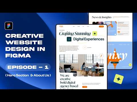 Creative Website Design in Figma | Episode - 1 | Figma Tutorial | UIX Nikunj
