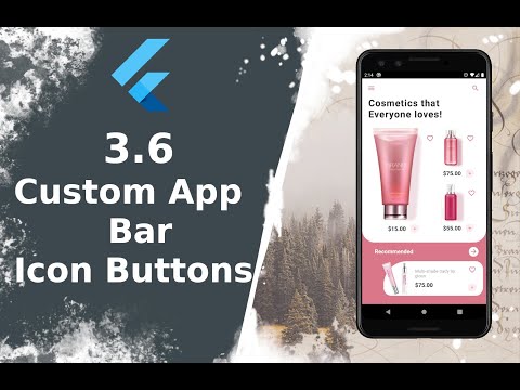 3.6) App Bar, Icon Buttons | The Complete (FREE) Flutter Course