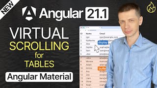 Coming in Angular 21.1: Virtual Scrolling for Material Tables