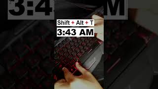 How to insert Time in ms word #shortcutkeys #windows #keyboard #msword #tricks