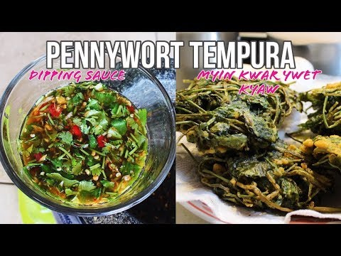 Burmese Tempura Dipping Sauce! - မြင်းခွာရွက်ကြော် + အချဉ်ရေ