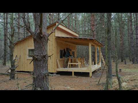 Crafting Handmade Wooden Chairs Alone in My Off-Grid Cabin | Quiet Forest Life