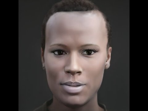 The Next Human in 2100. Portrait by Artificial Intelligence