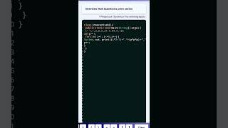 interview program questions | interview ask questions #java #learncode #viral #programming #foryou