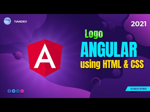 Angular Logo Using HTML and CSS - Pure CSS Logo - TianDev
