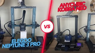 Anycubic Kobra Neo vs. Elegoo Neptune 3 Pro | 3D Printer Showdown for Beginners!