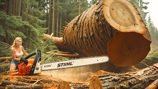 Extreme Idiots Cutting Trees With Chainsaws | Tree Falling & Chainsaw Fails Compilation #21