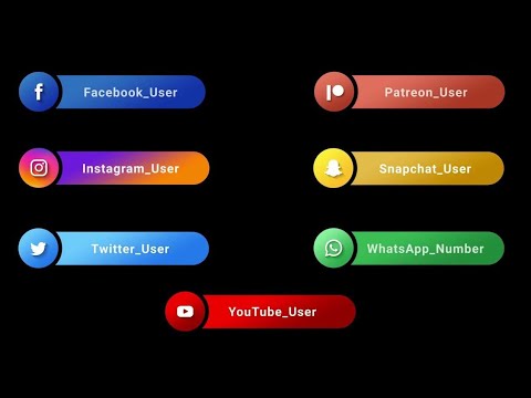 Top 15 social media lower thirds png