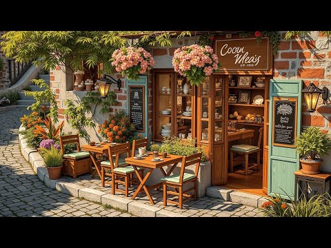 Outdoor Jazz Café Escape – Smooth Instrumental Jazz for a Peaceful Green Retreat