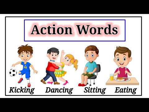 Action Words - Actions for kids - Names of Actions - Actions in English - @funnlearnpreschool6016