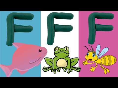 F For Fish| F Letter Se 10 Words| Alphabet| ABCDE| Phonic| Kids video| Kids Educational Video|#Words