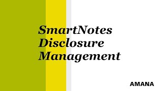 SmartNotes Disclosure Management: End-to-End-Process to the ESEF annual report [EN]