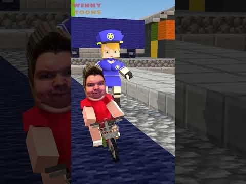 Help Nikocado Avocado learn to ride a bike #alex #minecraft #shorts #animation
