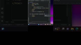 Paragraphs in HTML