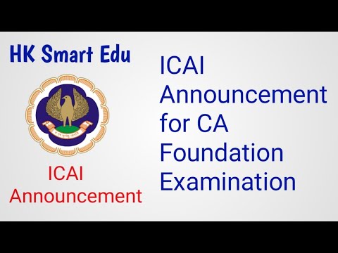 CA foundation may 2021 exam date