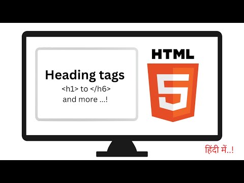 HTML Heading Tags | Tags Explained h1- h6, p, hr, br, pre | #2