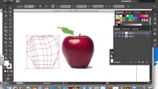 Adobe Illustrator: Using the mesh tool (Creating an apple)