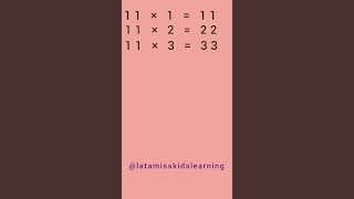 #tableof11 #tables2to20 #forkidsandchildren #table #maths #mathsshorts