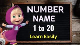 Number Names for Kids | Learn 1 to 20 Numbers Easily | Kids Learning Video | Preschool Education
