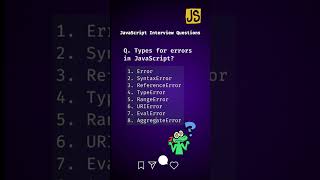 Understanding JavaScript Errors: A Quick Guide   || JS Erros      #javascript #codingtutorial