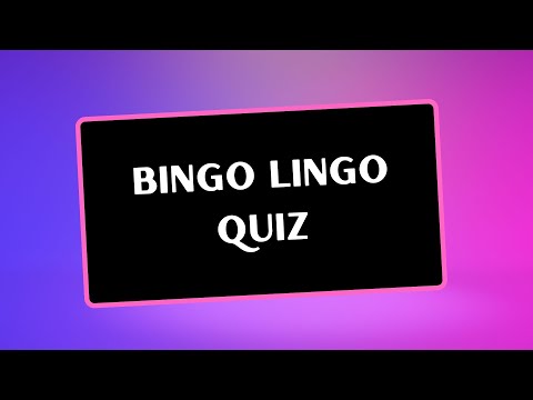 BINGO LINGO QUIZ - How well do you know you bingo lingo? #triviatime